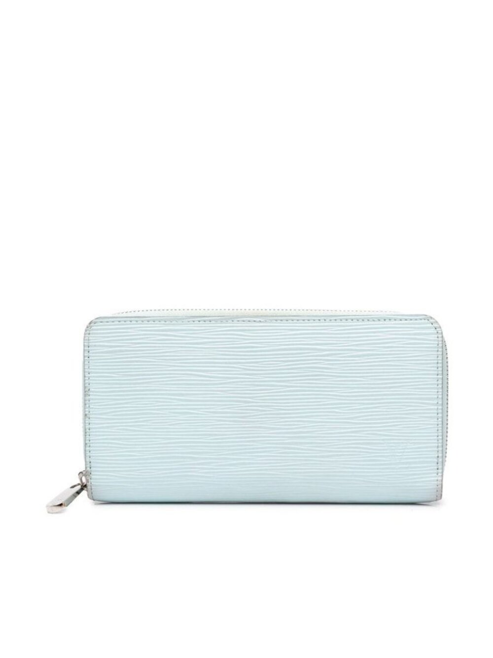 Louis Vuitton Epi Zippy Wallet Zip Around Light Blue Leather